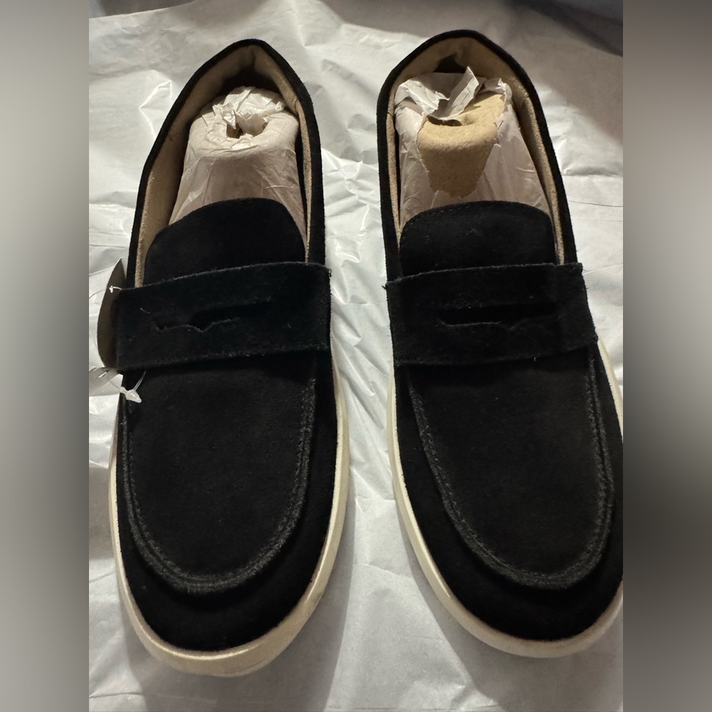 Blonde Frey suede waterproof loafers